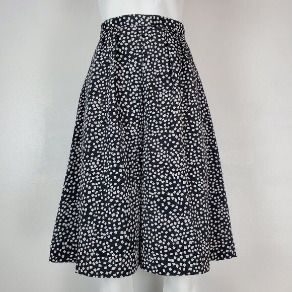 Vintage 80s Black & White Patterned Culottes - Picture 1 of 6